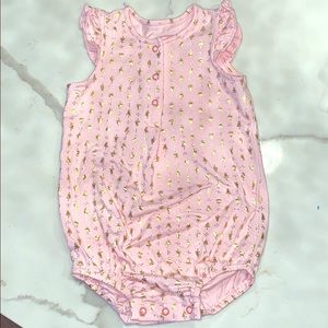 Beautiful pink and gold onesie 12 month!! NWOT